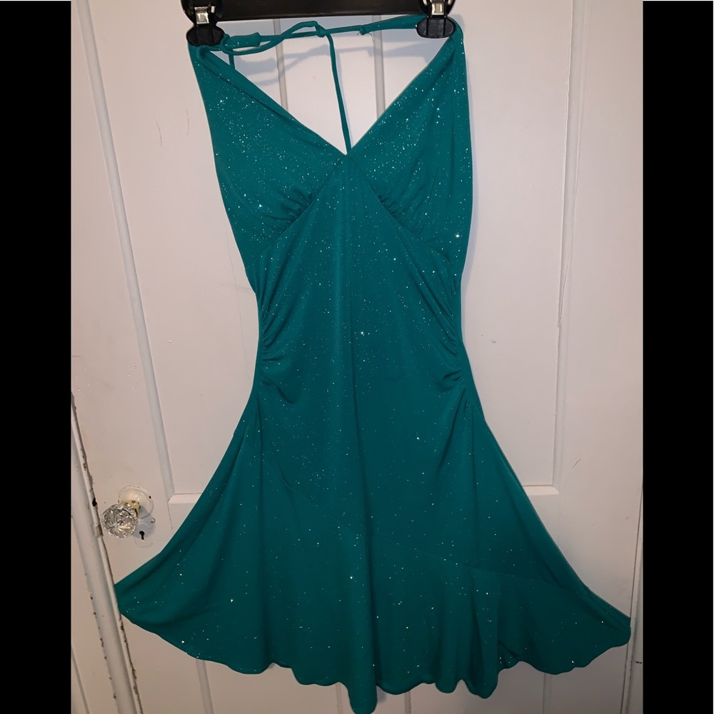 Halter top prom dress